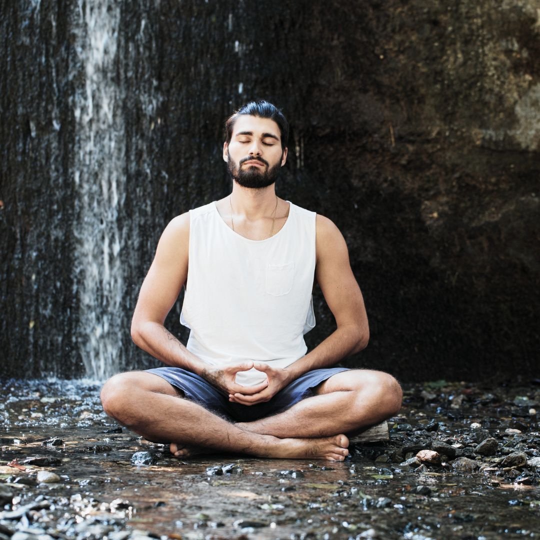 flow meditation hands in prayer