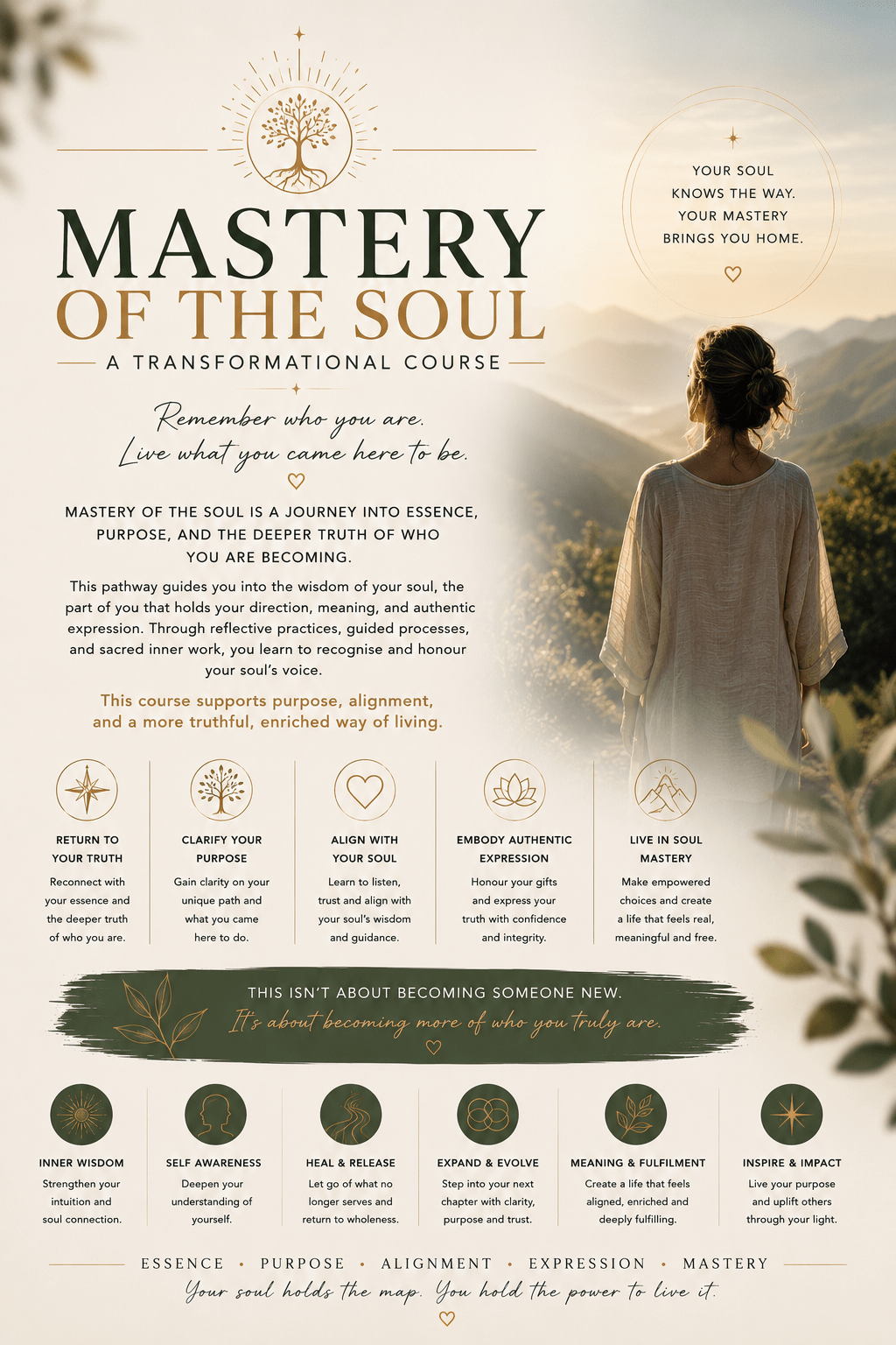 soul mastery woman walking