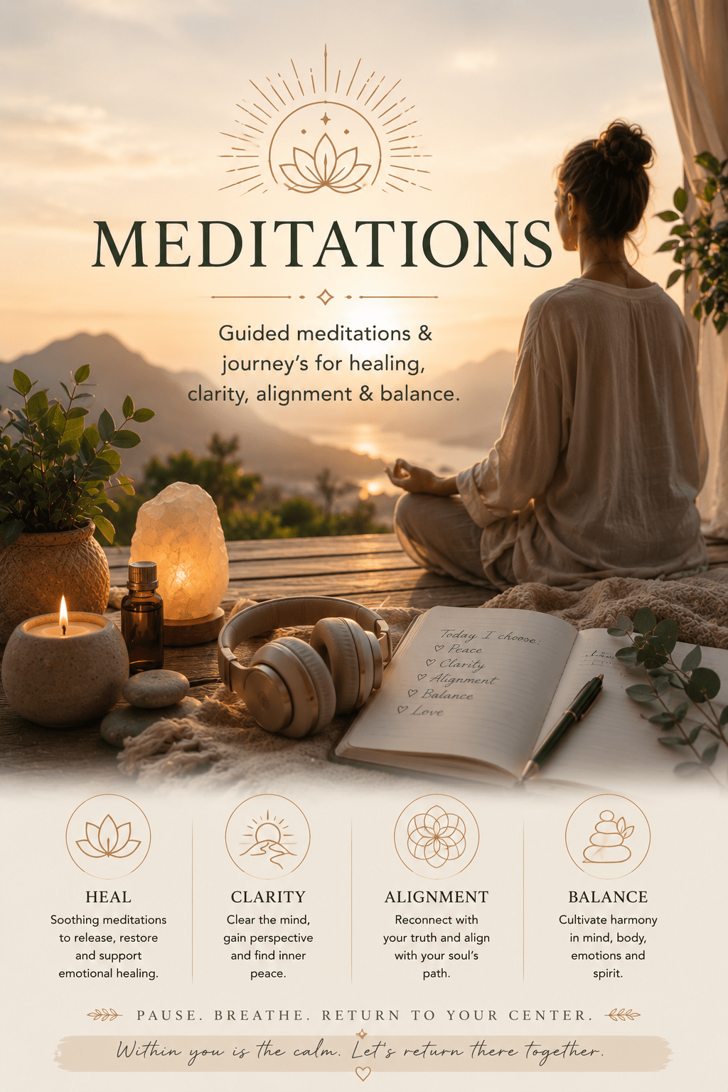 woman meditating